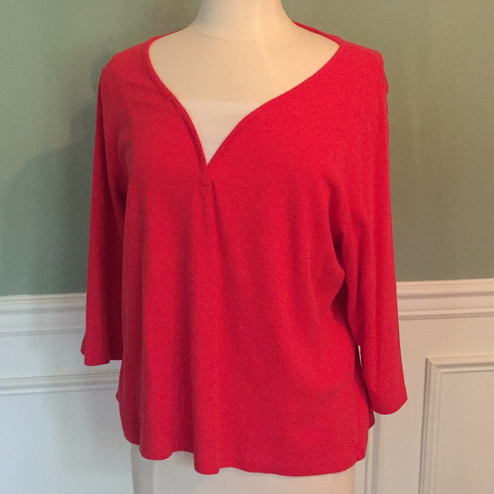 First Issue, A Liz Claiborne Co woman’s red shirt